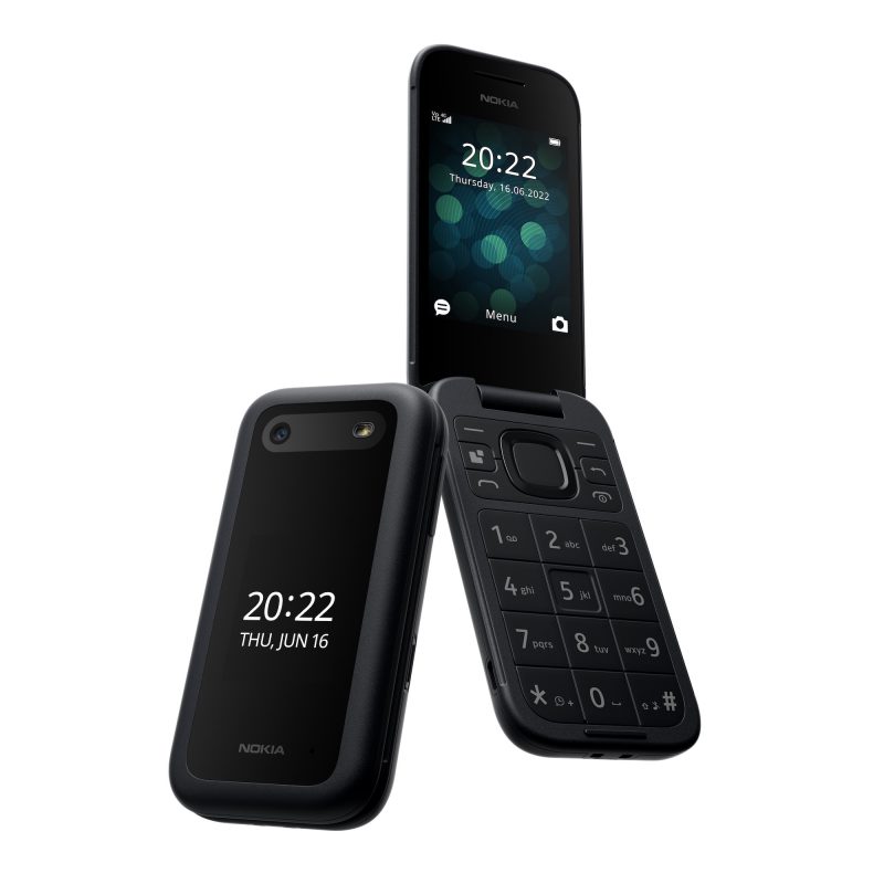 Nokia 2660 Flip, musta.
