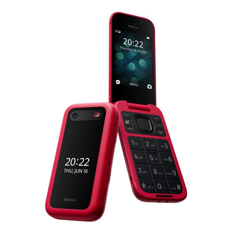 Nokia 2660 Flip, punainen.