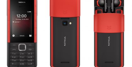 Nokia 5710 XpressAudio, musta/punainen.