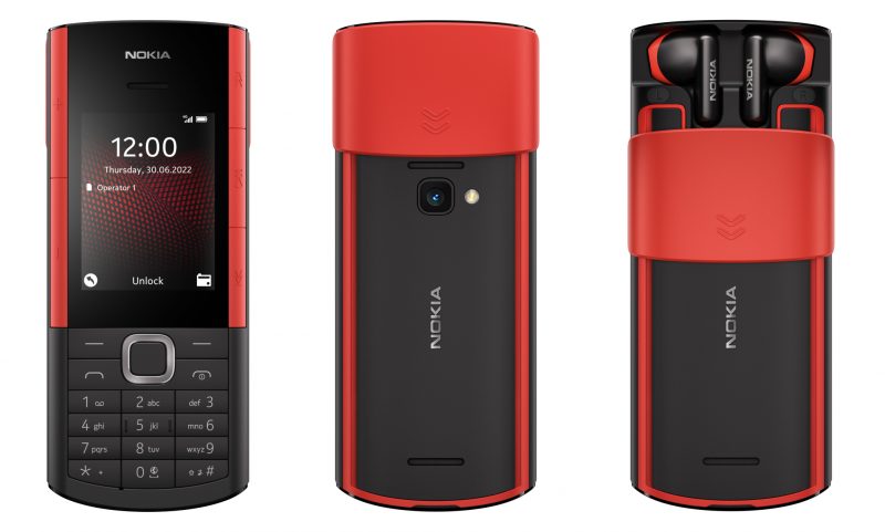 Nokia 5710 XpressAudio, musta/punainen.