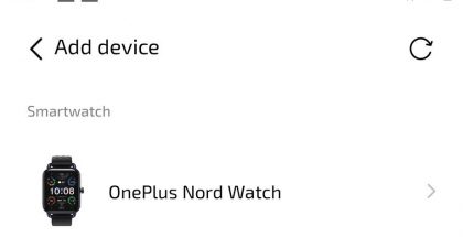 OnePlus Nord Watch paljastui pienikokoisena kuvana sovellusesittelystä. Kuva: Mukul Sharma / Twitter.