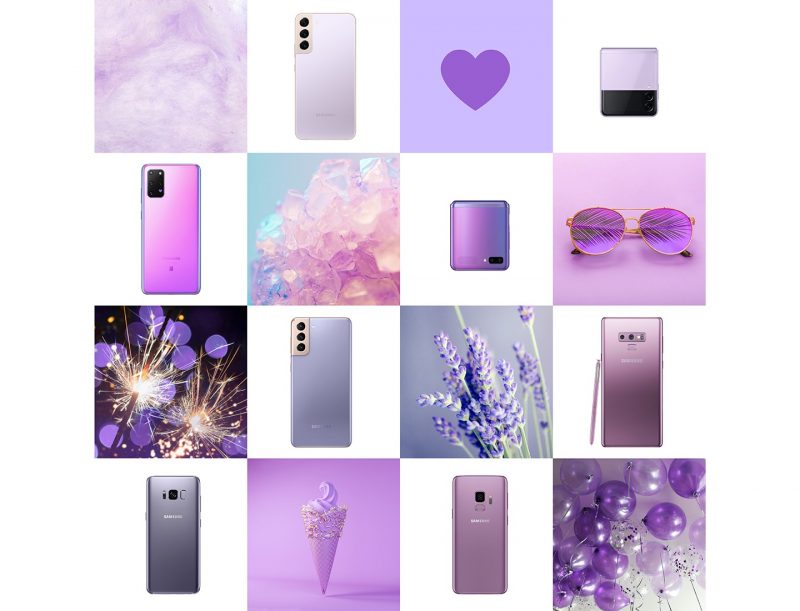 Violetti on aiemminkin tuttu väri Samsung-puhelimista.