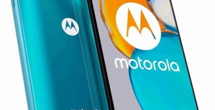 Motorola Moto E22s, Arctic Blue.