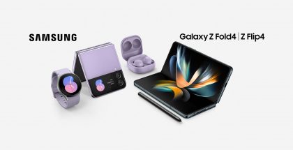 Syksyn 2022 Samsung-uutuuksia: Galaxy Z Flip4 ja Galaxy Z Fold4 sekä Galaxy Watch5 ja Galaxy Buds2 Pro.