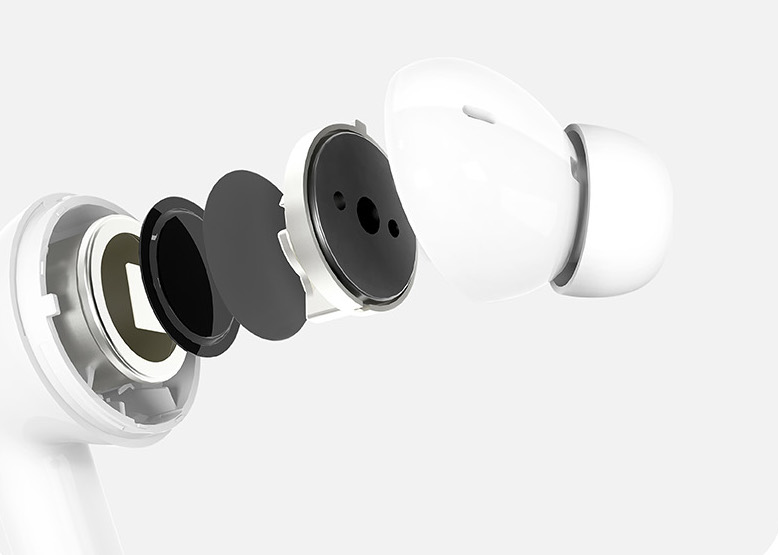 Honor Choice Earbuds X3 Lite -kuulokkeen rakenne.