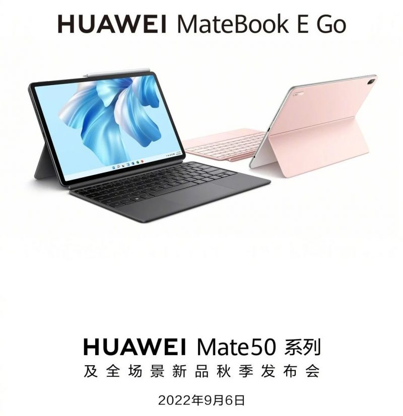 MateBook E Go Huawein julkaisemassa ennakkokuvassa.