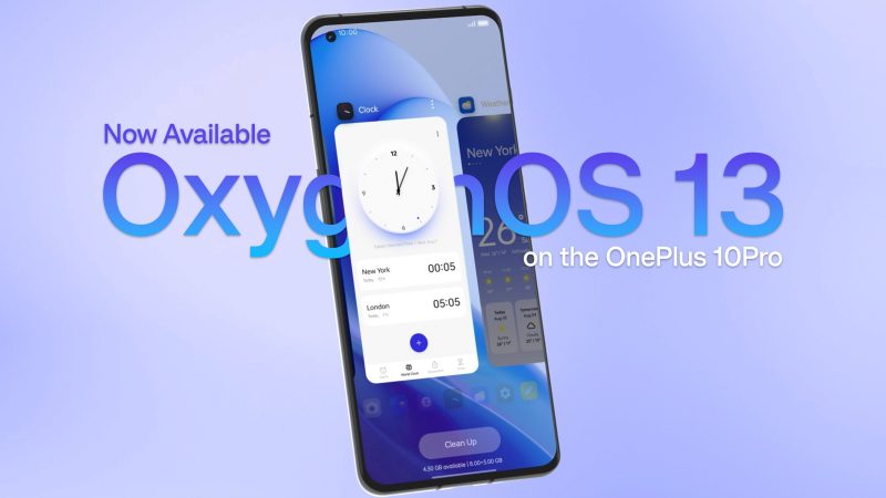 OxygenOS 13 julkaistiin ensimmäisenä OnePlus 10 Prolle.