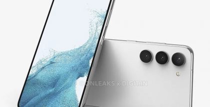 Samsung Galaxy S23:n mallinnos. Kuva: OnLeaks / Digit.in.