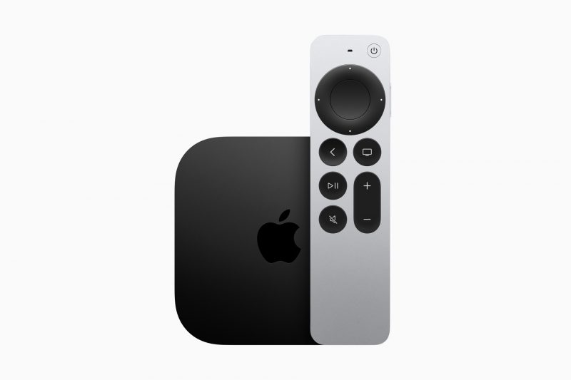 Uusi Apple TV 4K ja Siri Remote -kaukosäädin.