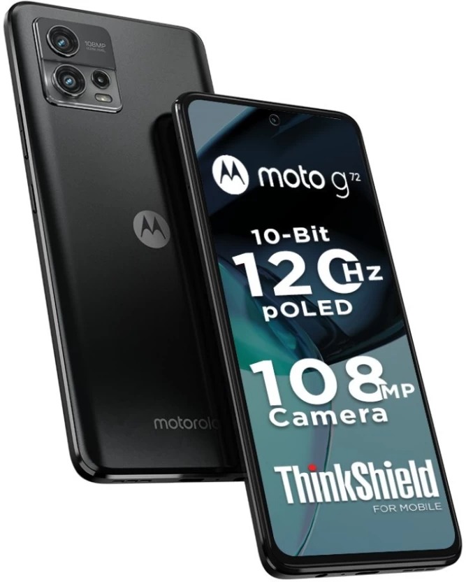 Motorola Moto G72, Meteorite Black.