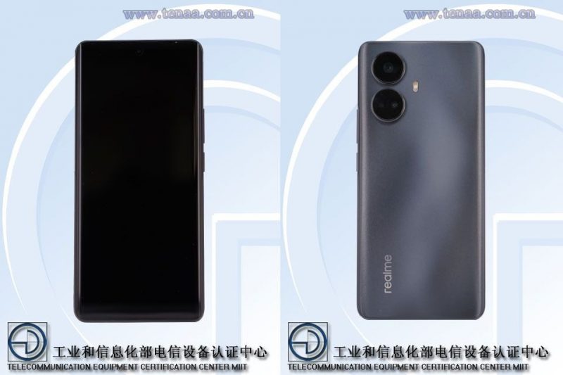 Realme-älypuhelin mallikoodiltaan RMX3687 Kiinan TENAA-viranomaisen kuvissa.
