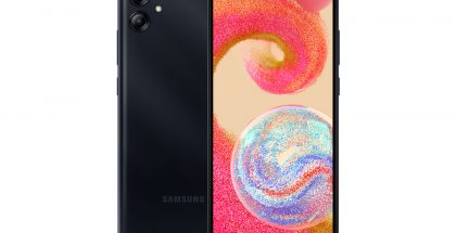 Samsung Galaxy A04, musta.