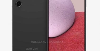 Samsung Galaxy A14:n mallinnos. Kuva: OnLeaks / GizNext.