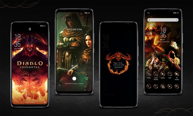 ROG Phone 6 Diablo Immortal Editionin ohjelmisto.