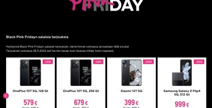 DNA:n Black Pink Friday -kampanjassa on myös salaisia tarjouksia.