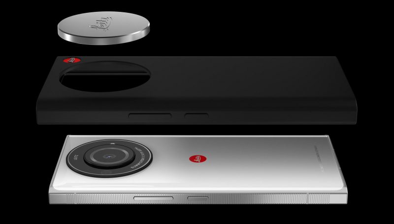 Leica Leitz Phone 2:n suojakuori ja kamerasuojus.