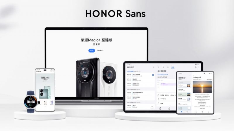 MagicOS 7.0:ssä tulee käyttöön uusi Honor Sans -fontti.