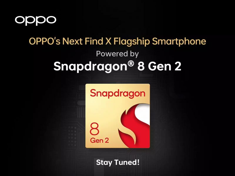 Oppo vahvisti seuraavan Find X -lippulaivapuhelimen olevan tulossa Snapdragon 8 Gen 2:lla varustettuna.