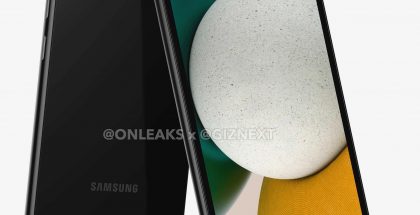 Samsung Galaxy A34:n mallinnos. Kuva: OnLeaks / GizNext.