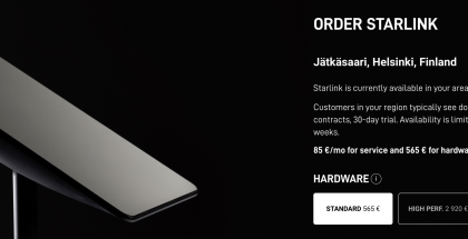 Starlink on nyt tilattavissa myös Suomeen.