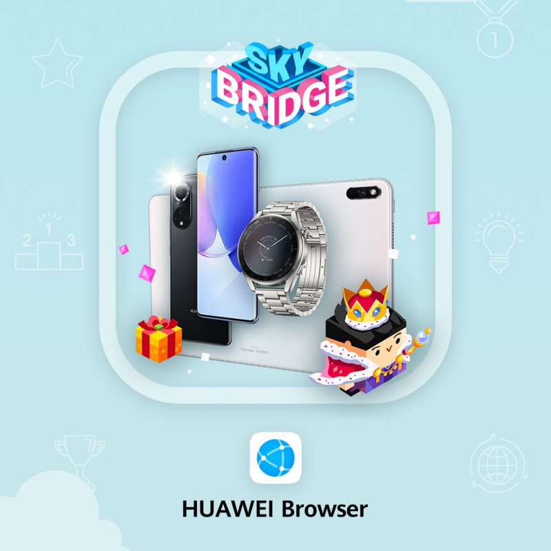 Sky Bridge -verkkopelin erikoisversio on pelattavissa vain Huawein selaimella - ja parhaille on tarjolla tuotepalkintoja. 