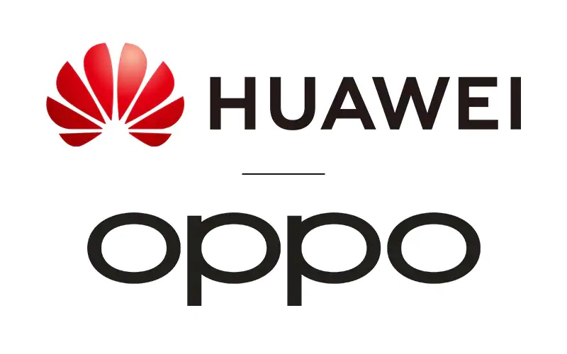 Huawei + Oppo logot.