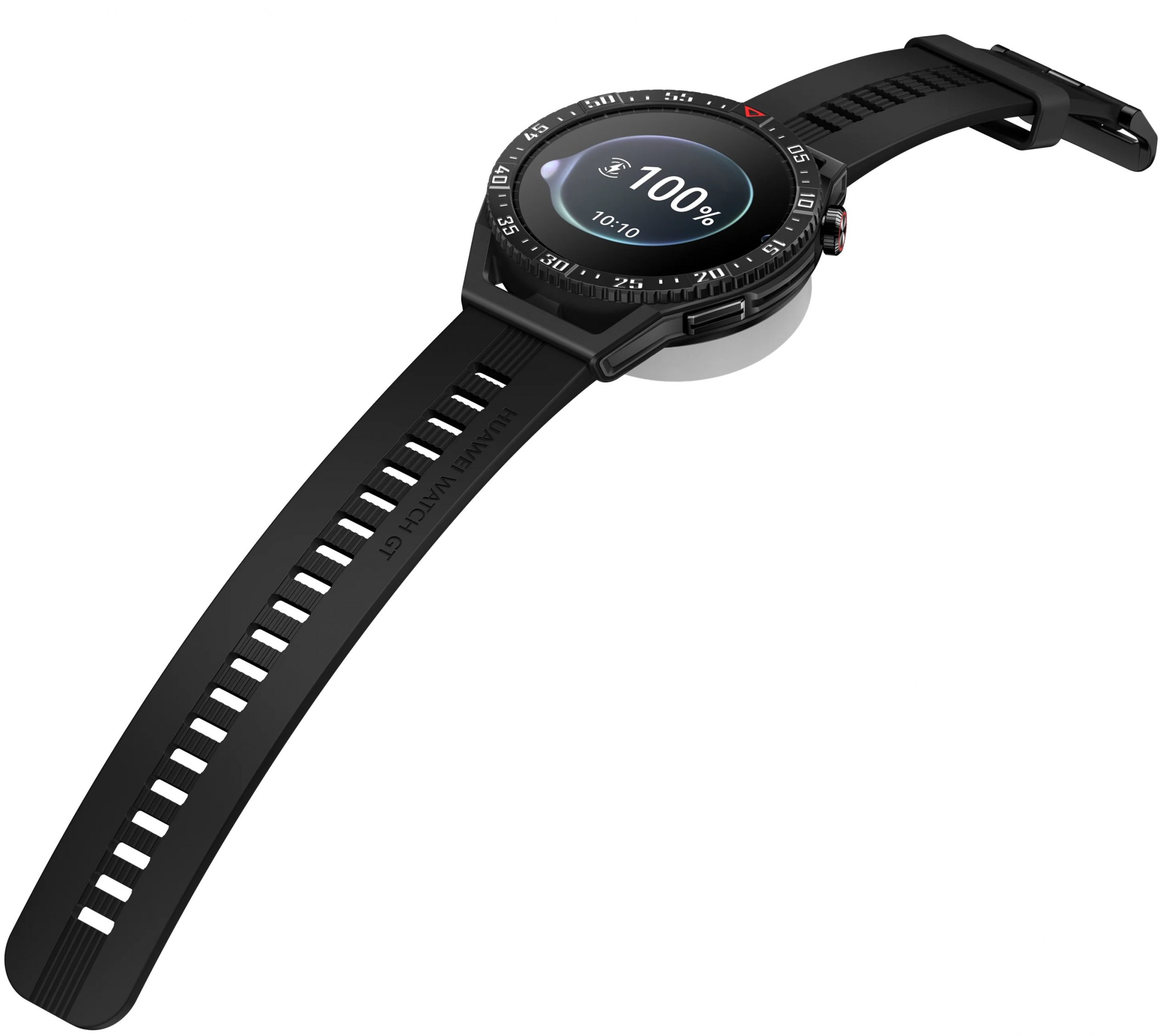 Huawei Watch GT 3 SE tukee langatonta latausta. Mukana toimitetaan latauslaite.