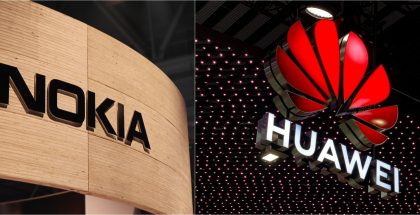 Nokia Huawei logot.