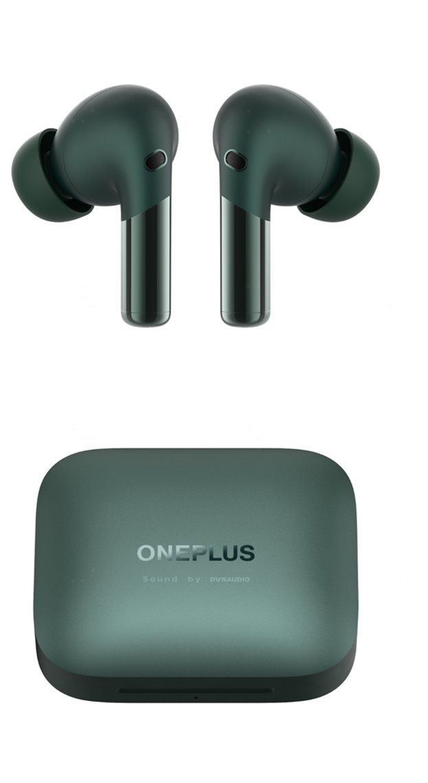 OnePlus Buds Pro 2 -kuulokkeet ja latauskotelo. Kuva: Evan Blass / Twitter.