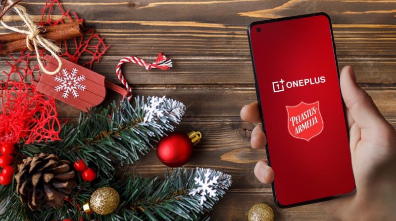 OnePlus tekee joululahjoituksen Pelastusarmeijalle.