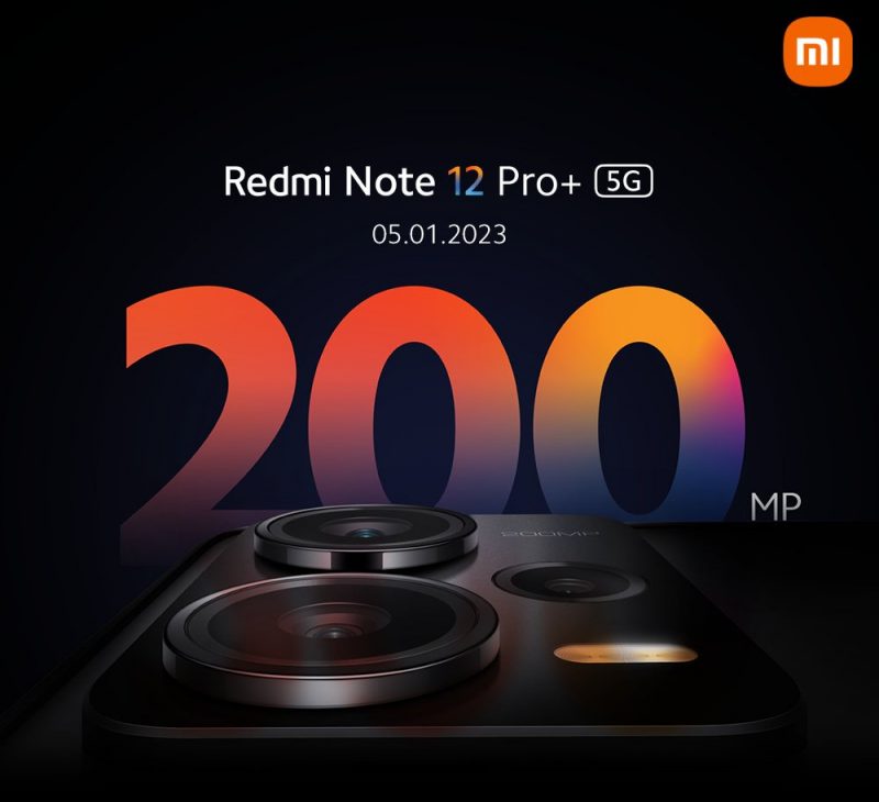 200 megapikselin kameralla varustetun Redmi Note 12 Pro+:n lanseeraus Intiassa tapahtuu 5. tammikuuta.