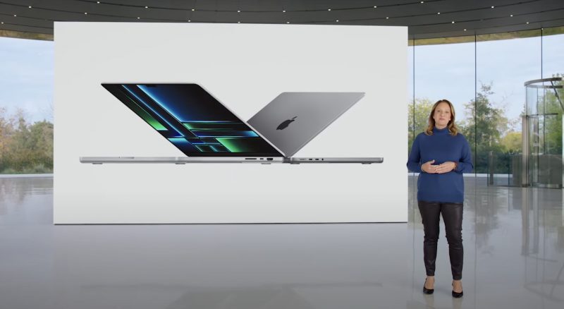 Apple esitteli M2 Prolla ja M2 Maxilla varustetut päivitetyt 14 ja 16 tuuman MacBook Pronsa tammikuussa 2023.