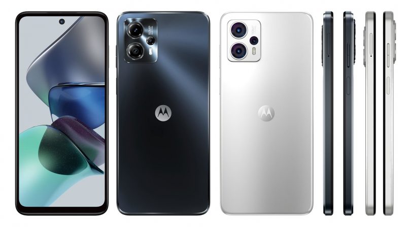 Motorola Moto G23 paljastuneissa tuotekuvissa.