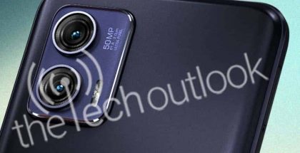 Moto G73 5G:n takakamerat. Kuva: The Tech Outlook.