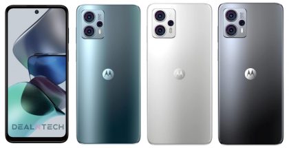Motorola Moto G23 eri värivaihtoehtoina. Kuva: Dealntech.
