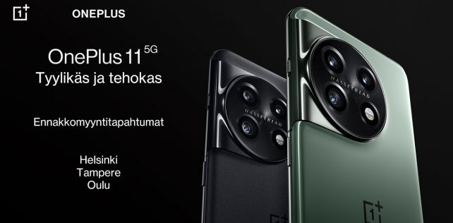 OnePlus 11 -älypuhelin tulee saataville pop-up-myyntitapahtumissa Helsingissä, Tampereella ja Oulussa jo 10. helmikuuta – muuten myynti alkaa 16. helmikuuta