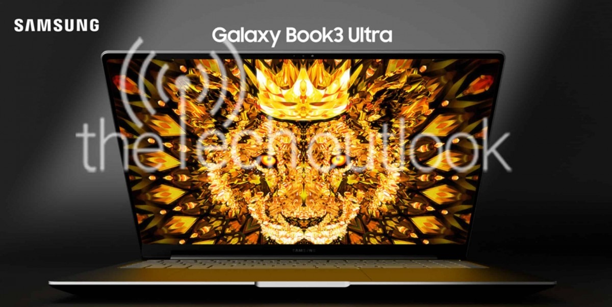 Samsung Galaxy Book3 Ultra vuotaneessa markkinointikuvassa. Kuva: The Tech Outlook.