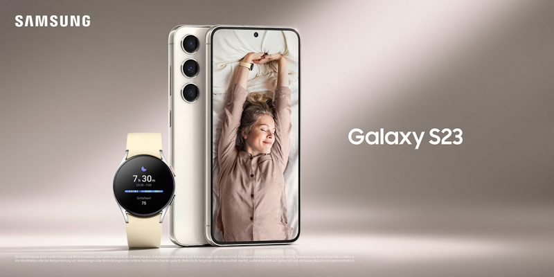 Samsung Galaxy S23 markkinointikuvassa.