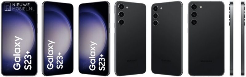Samsung Galaxy S23+, Phantom Black. Kuva: Nieuwemobile.nl.