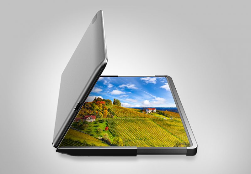Samsung Flex Hybrid OLED -näyttö yhdistää taittuvuuden ja rullautuen venymisen.