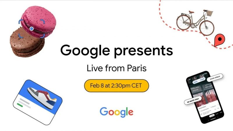 Google järjestää julkistustilaisuuden 8. helmikuuta.