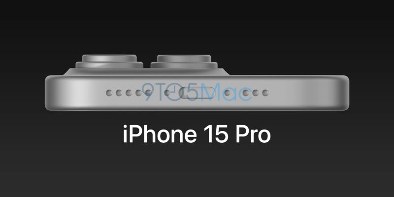 iPhone 15 Pron mallinnos pohjasta paljastaa USB-C-liitännän. Kuva: 9to5Mac / Ian Zelbo.