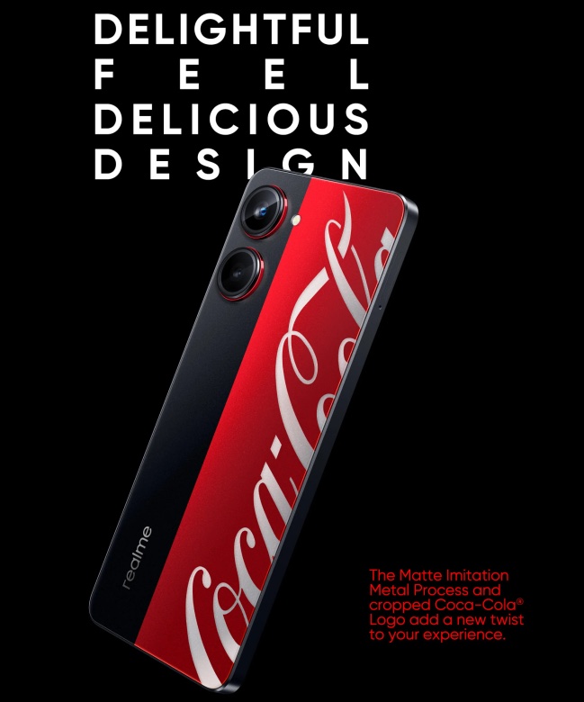 Realme 10 Pro 5G Coca-Cola Edition.