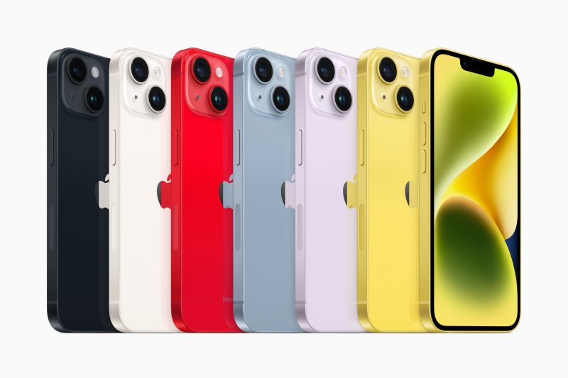 iPhone 14 -värivalikoima sai kevääksi piristystä uudesta keltaisesta vaihtoehdosta.