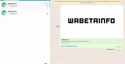 WhatsApp on saamassa uudistuneen kaksiosaisen käyttöliittymän Android-tablettien suuremmilla ruuduilla. Kuva: WABetaInfo.