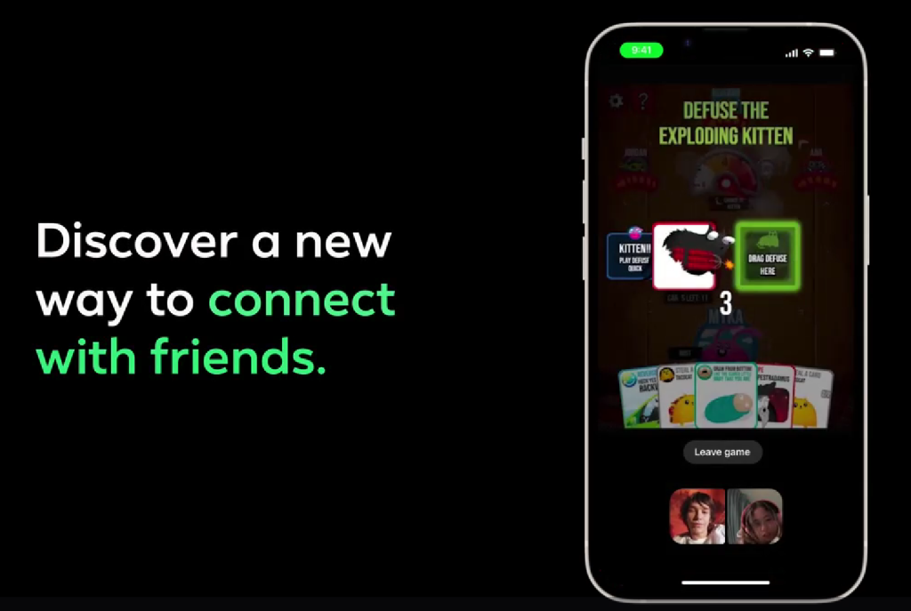 Pelit tulevat osaksi Facebook Messenger -videopuheluja 
