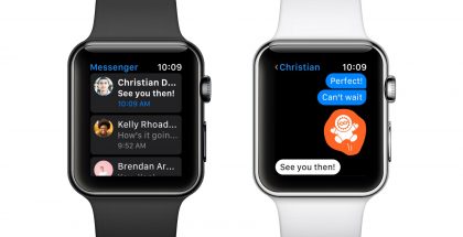 Facebook Messenger -sovellus Apple Watchissa.