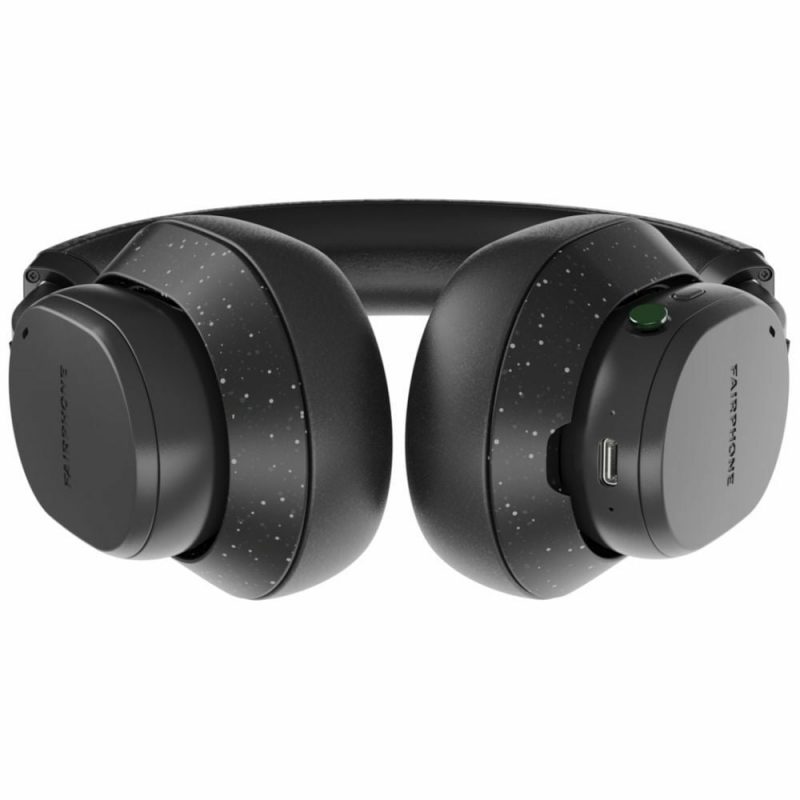 Fairbuds XL -kuulokkeet mustana.