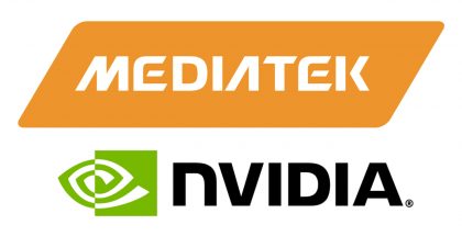 MediaTek Nvidia logot.