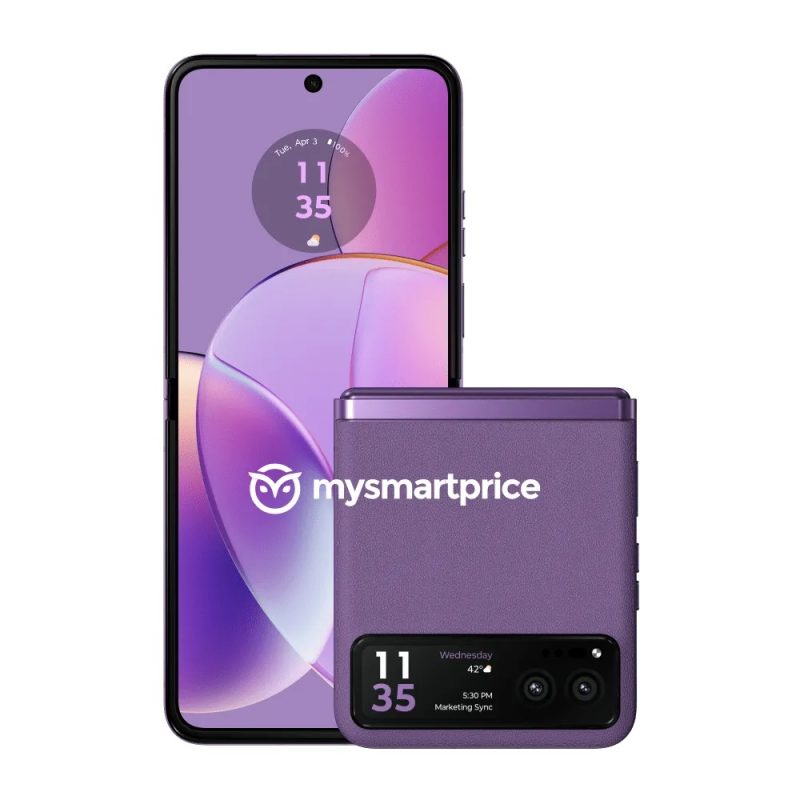 Motorola Razr 40 violetin värisenä. Kuva: MySmartPrice.